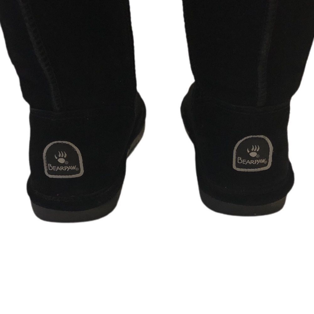 BearPaw Marissa Black Suede Short Boot Sz 8 - Picture 8 of 9
